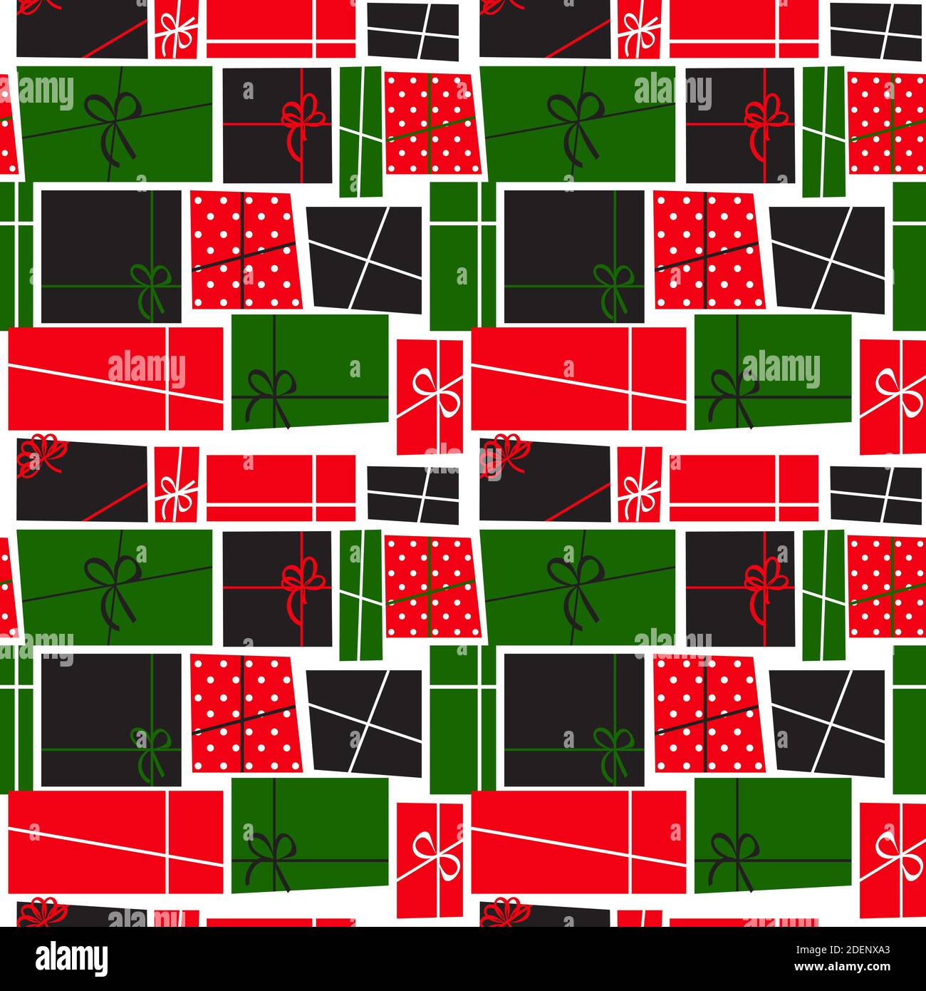 Gift Box Holiday Seamless Pattern Background Illustration Stock Photo ...
