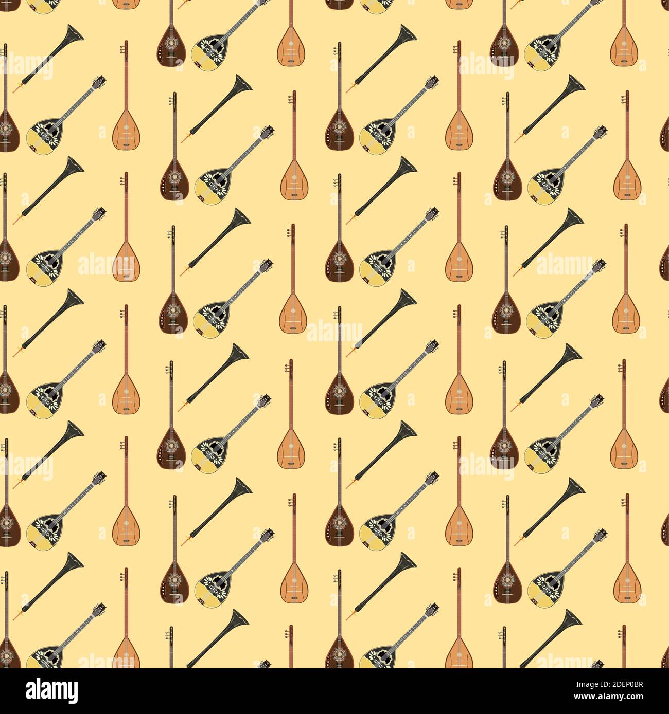 Turkish musical instruments Stock Vector Images - Alamy