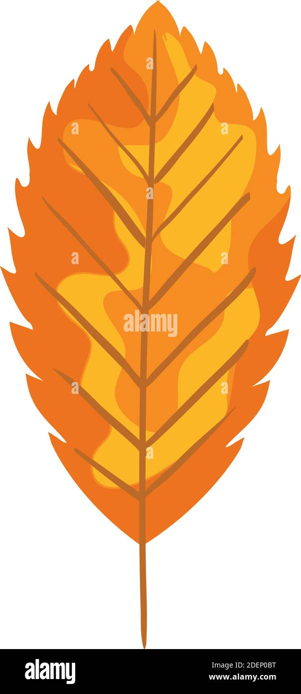 autumn season orange and yellow leaf plant nature Stock Vector Image ...
