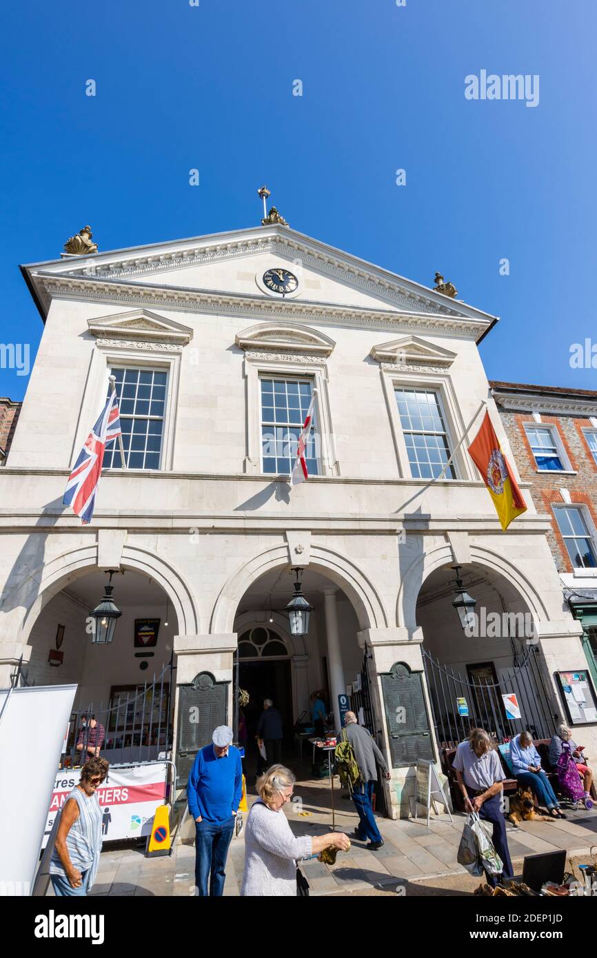 The Town Hall and Corn Exchange in Market Place, Blandford Forum, a