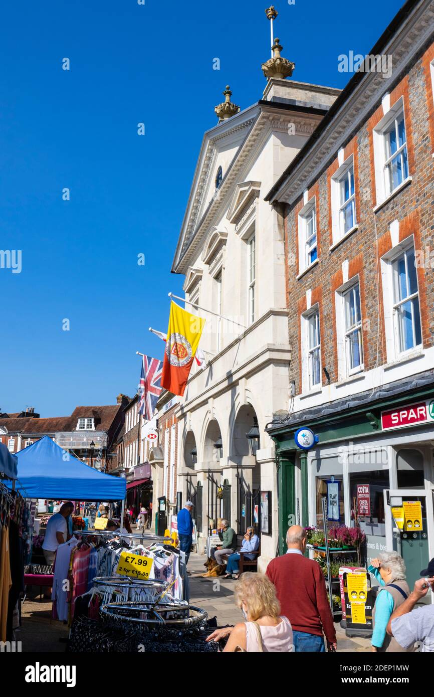 The Town Hall and Corn Exchange in Market Place, Blandford Forum, a