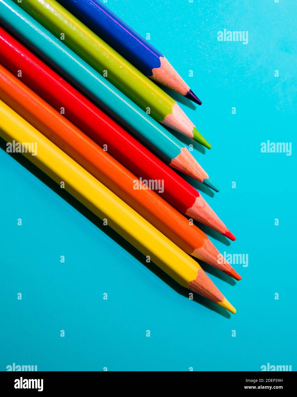 Colorful pencils Stock Photo