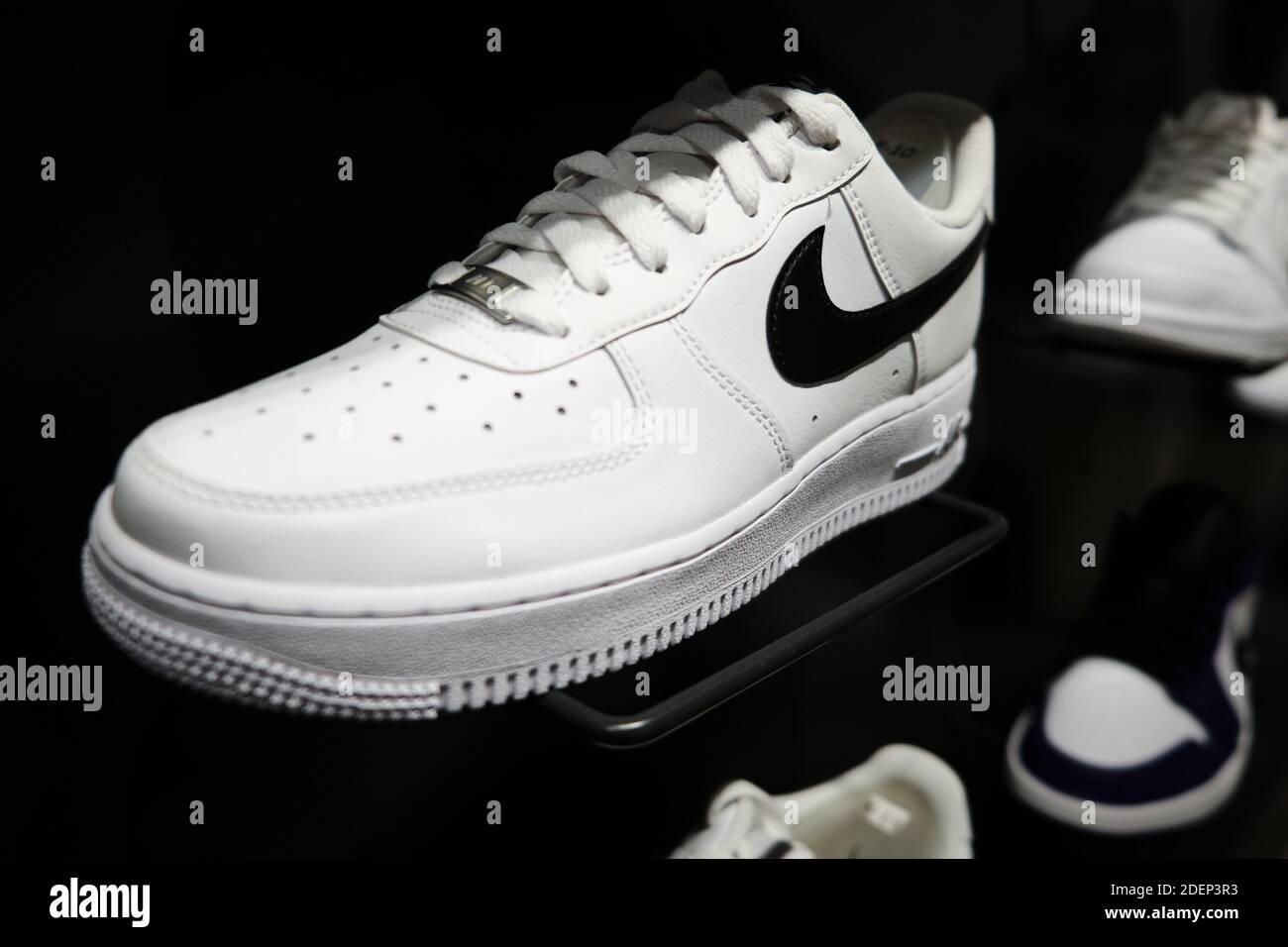 Nike Air Force One sneakers on store shelf. Mersin, Turkey - November 2020  Stock Photo - Alamy