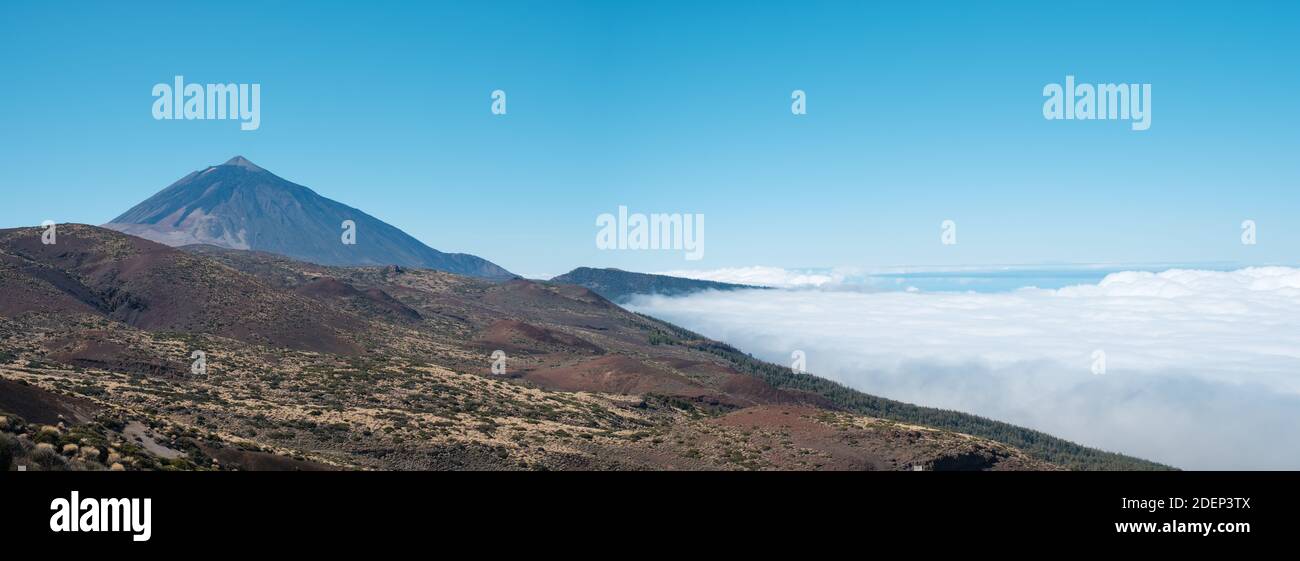 Pico del Teide, mountain landscape in Tenerife   - Stock Photo