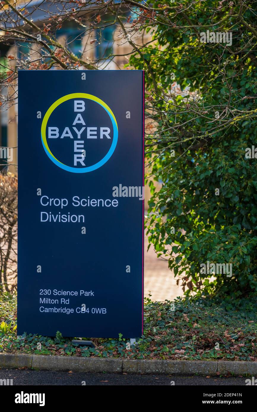 Bayer Crop Science Division facility on the Cambridge Science Park, Cambridge UK Stock Photo