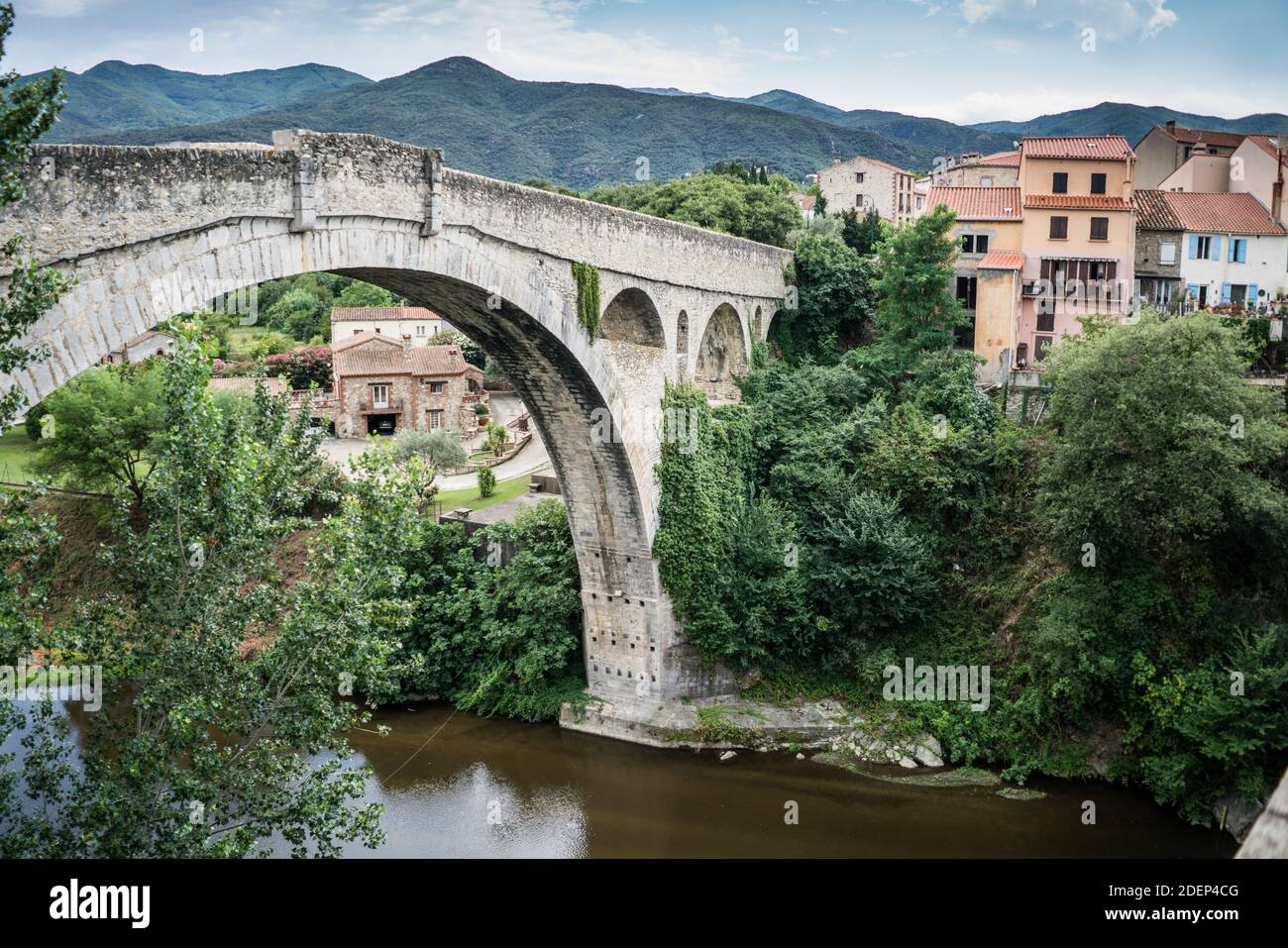 Pont Du Diable Ceret France Europe Stock Photo Alamy