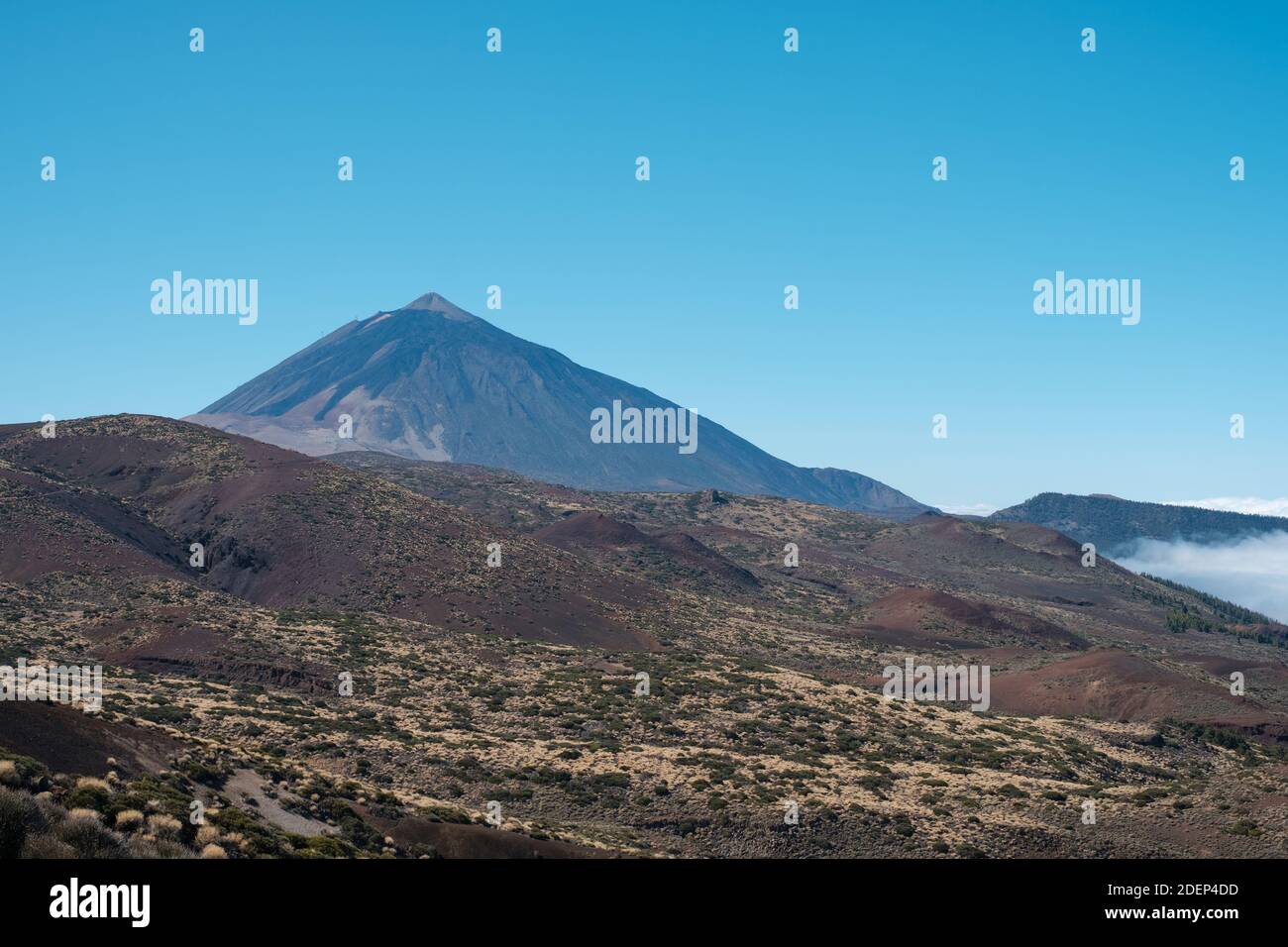 mountain landscape in Tenerife, Spain - Pico del Teide Stock Photo