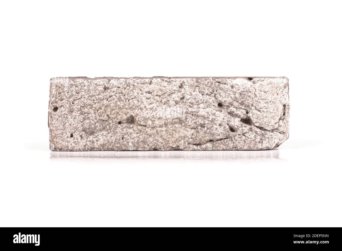 Clinker brick for house facade decor isolated on the white background ...