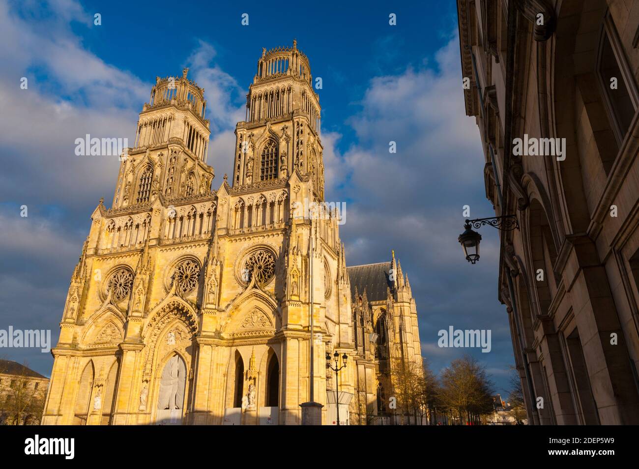 France, Loiret (45), Orleans, Sainte Croix cathedral, West facade Stock Photo