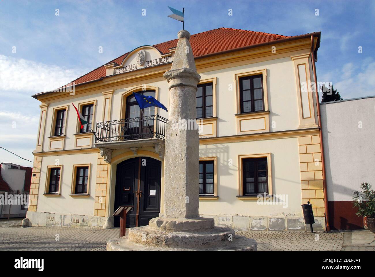 Village hall, Fertőrákos, Győr-Moson-Sopron county, Hungary, Magyarország, Europe Stock Photo