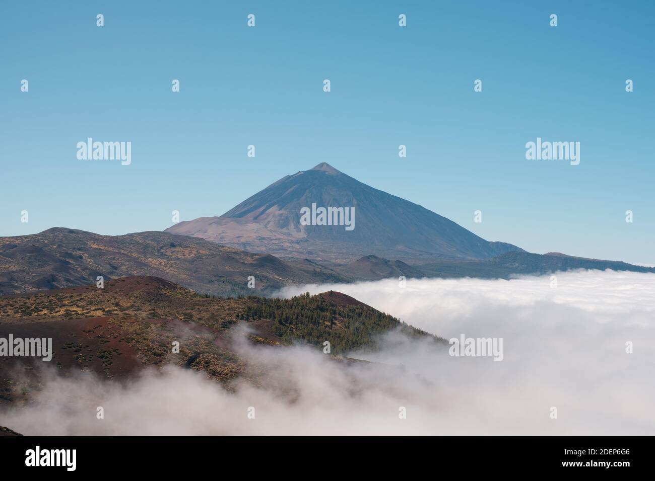 Pico del Teide, mountain landscape in Tenerife   - Stock Photo