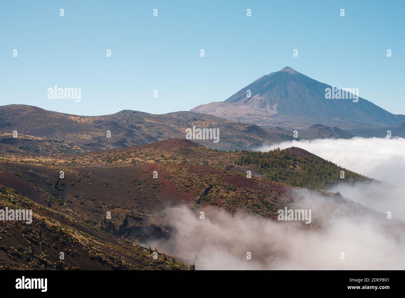 Pico del Teide, mountain landscape in Tenerife   - Stock Photo