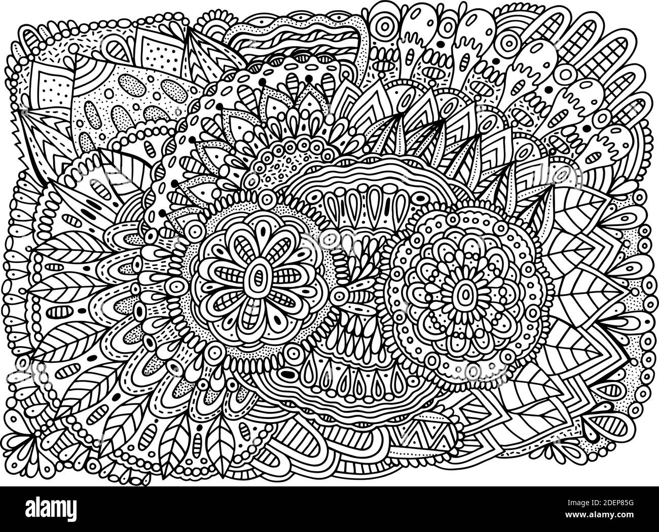 Super Hard Coloring Pages Of Flowers