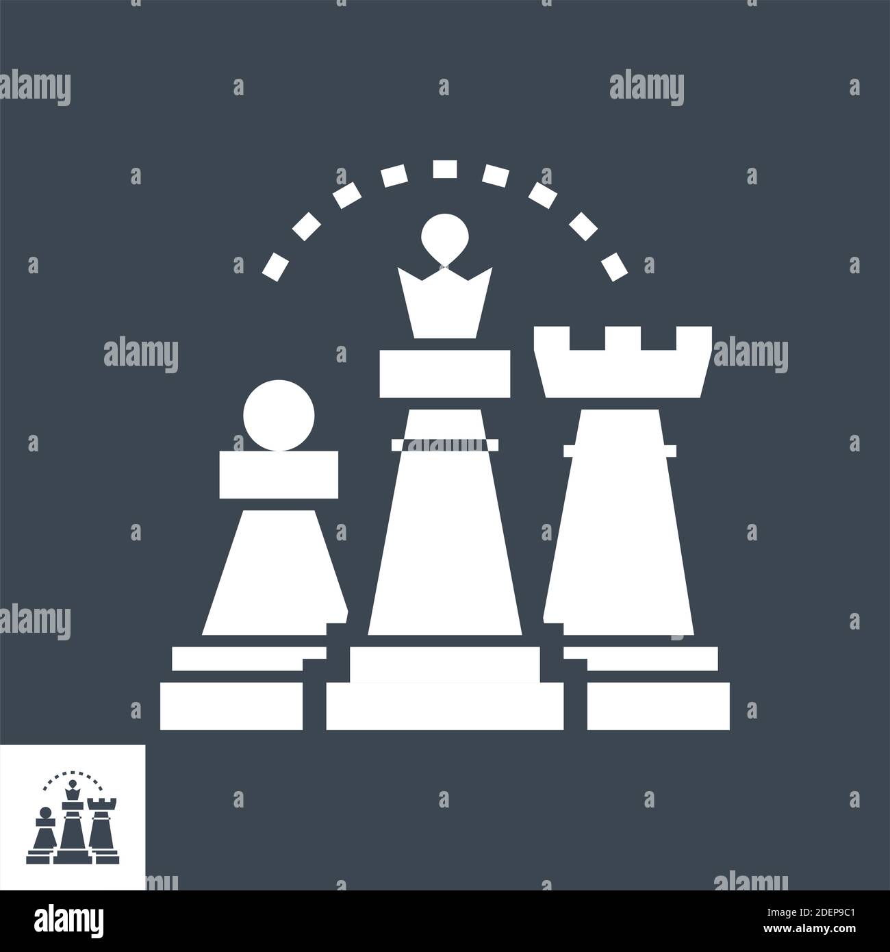 Strategy Vector Glyph Icon Stock Vector