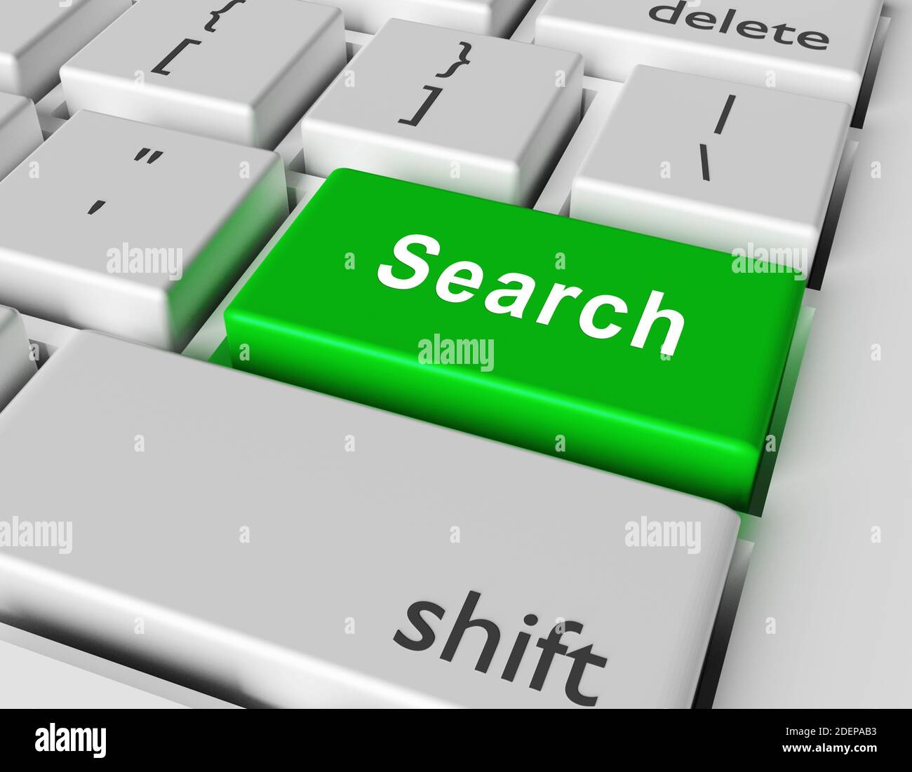 Searching concept. Word Search you on button of computer keyboard. 3d ...