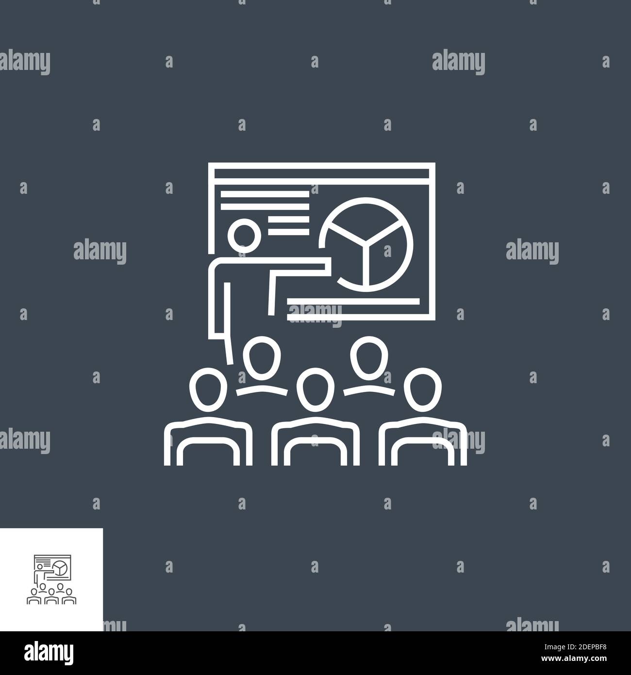 Presentation Line Icon Stock Vector Image & Art - Alamy