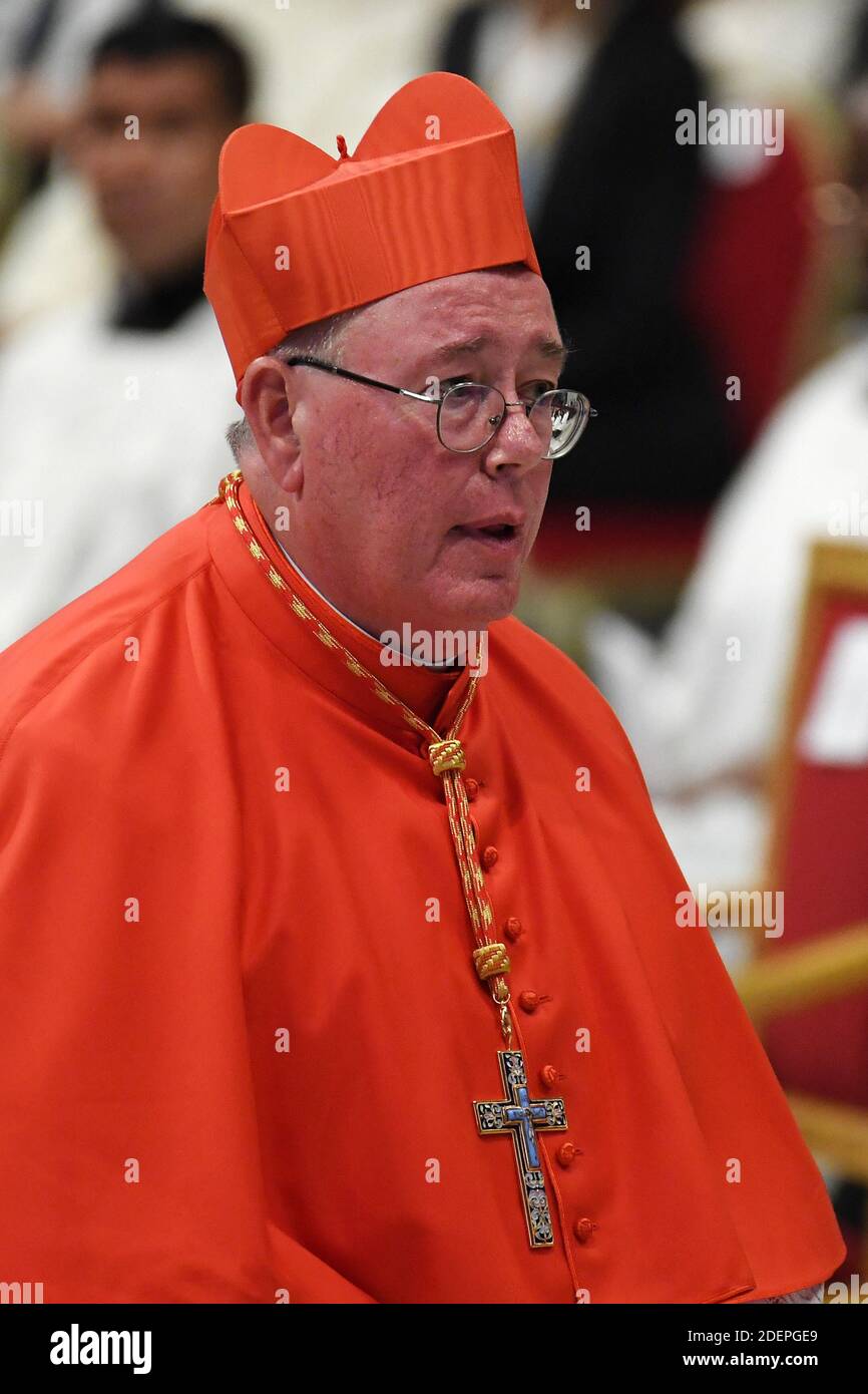 New cardinal Jean-Claude Hollerich (Luxembourg) during a Consistory  ceremony led by pope Francis for the creation of 13 new Cardinals at the  St. Peter's Basilica, Vatican on October 05, 2019. Photo: Eric