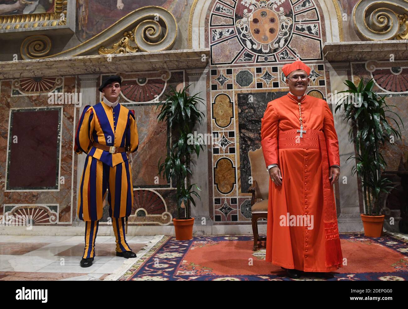 New cardinal Jose Tolentino Calaca de Mendonca (Portugal) poses as he ...