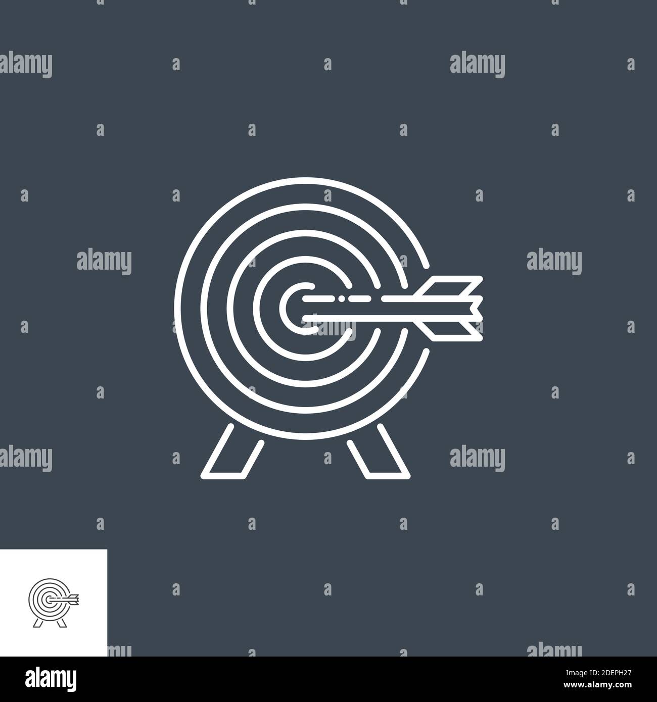 Target Related Vector Line Icon Stock Vector Image & Art - Alamy
