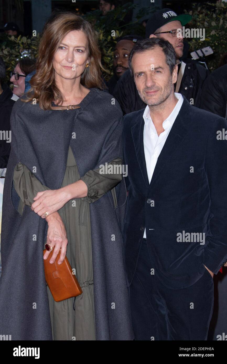 Rose Uniacke and David Heyman attending Marriage Story Premiere during ...