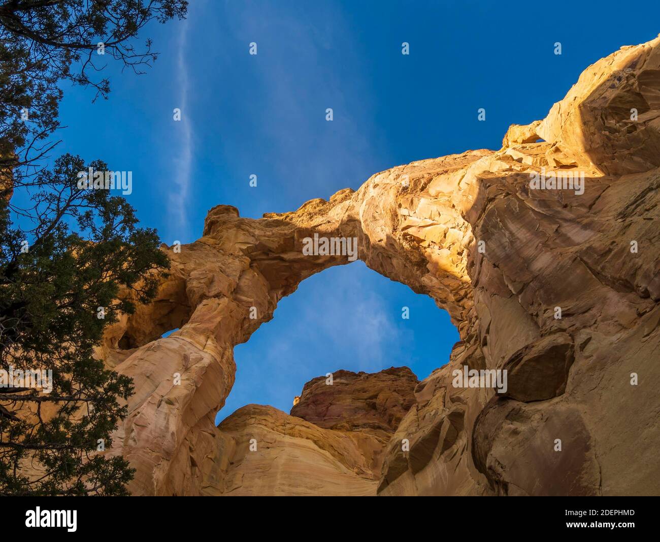 Grosvenor Arch near Kodachrome Basin State Park, south of Cannonville, Utah. Stock Photo