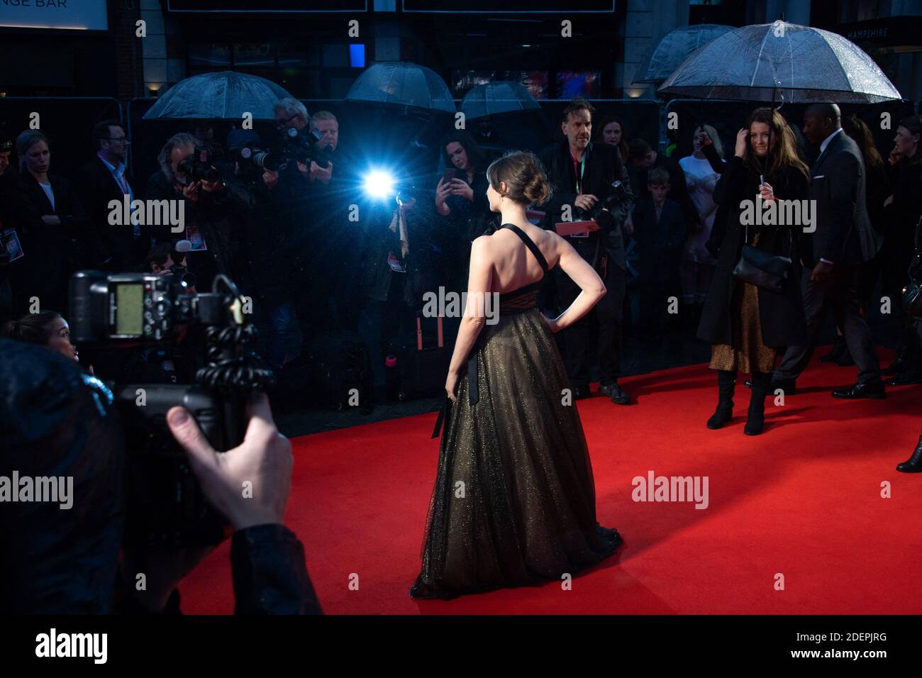 Felicity Jones Attending The Aeronauts Premiere During The 63rd BFI ...