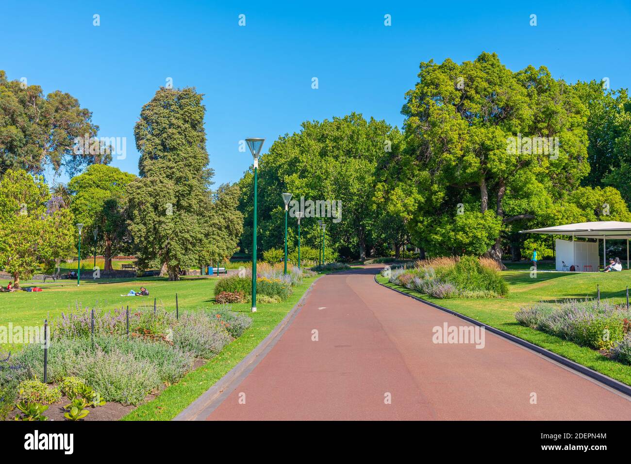 Queen victoria gardens in Melbourne, Australia Stock Photo Alamy