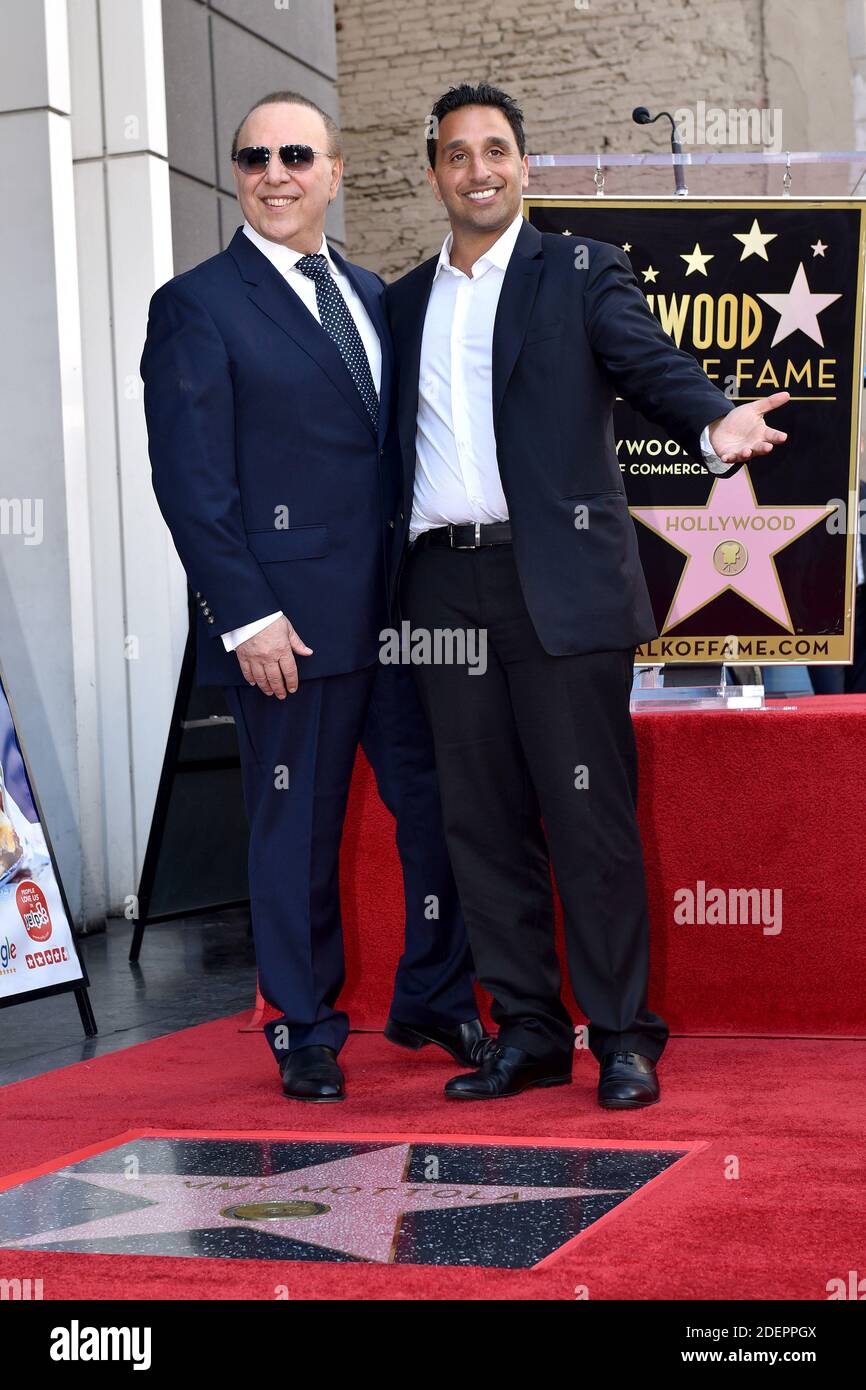 Michael Mottola attends the ceremony honoring Tommy Mottola with a Star on the Hollywood Walk of