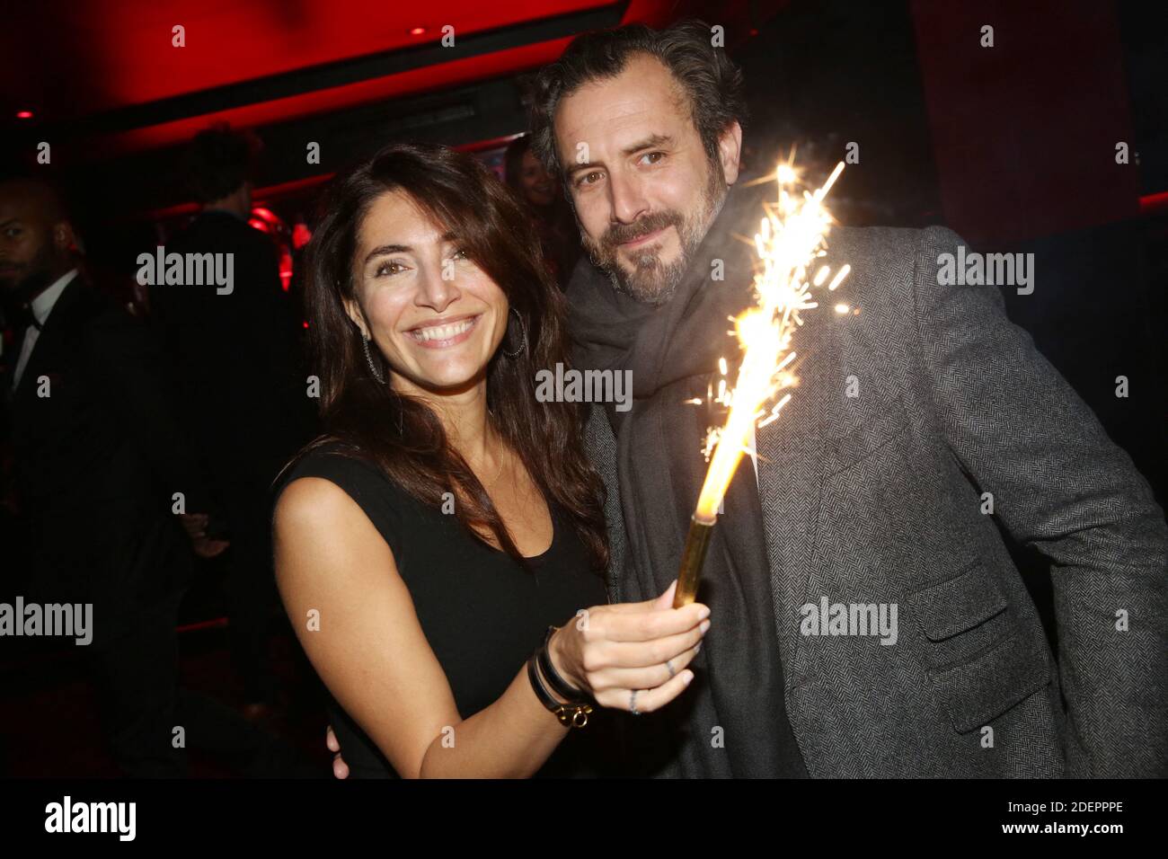 Caterina Murino et son mari Edouard Rigaud lors de la soiree d ...
