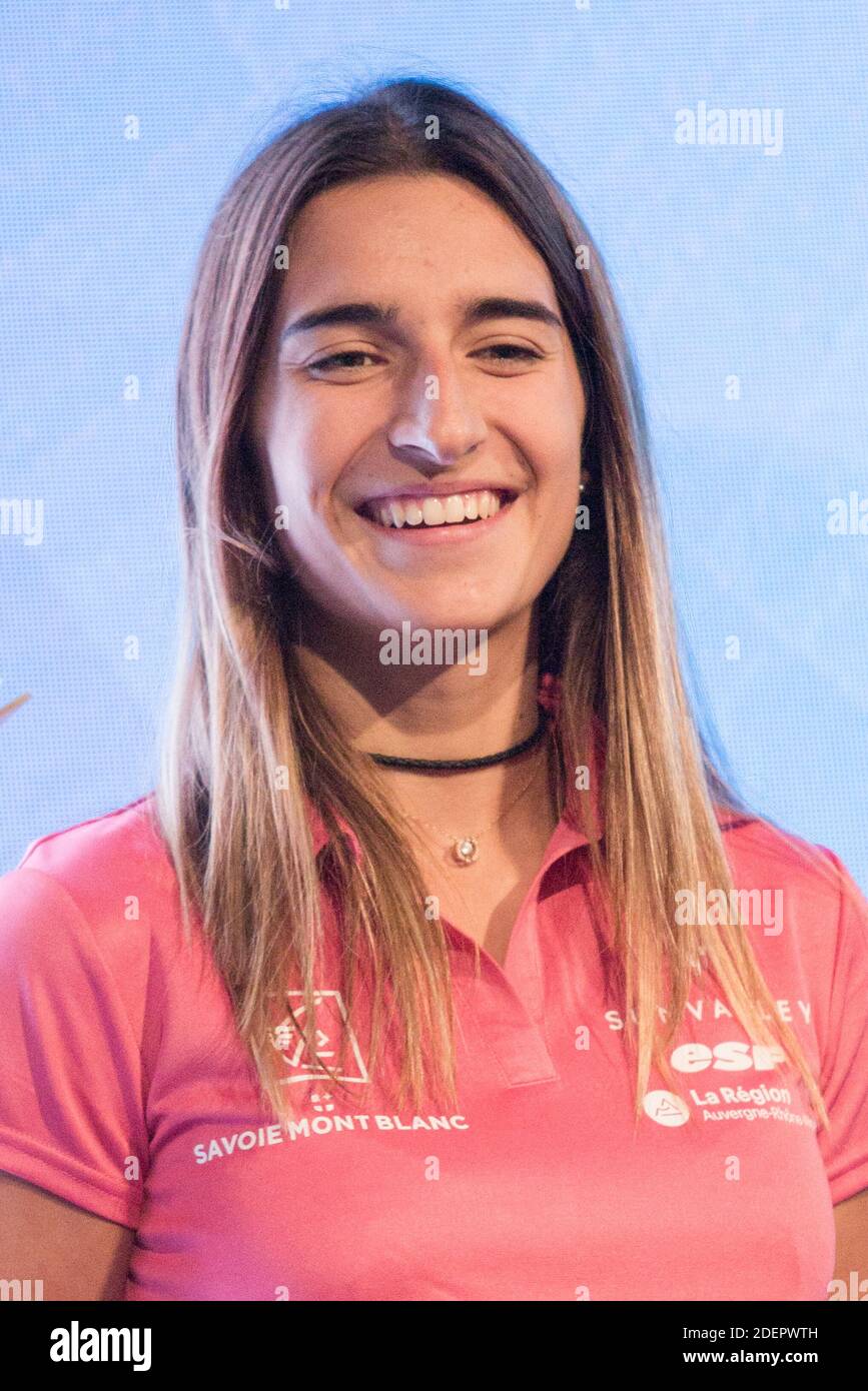 Perrine Laffont Ski de Bosses during press conference of presentation of  the French Ski and Snowboard