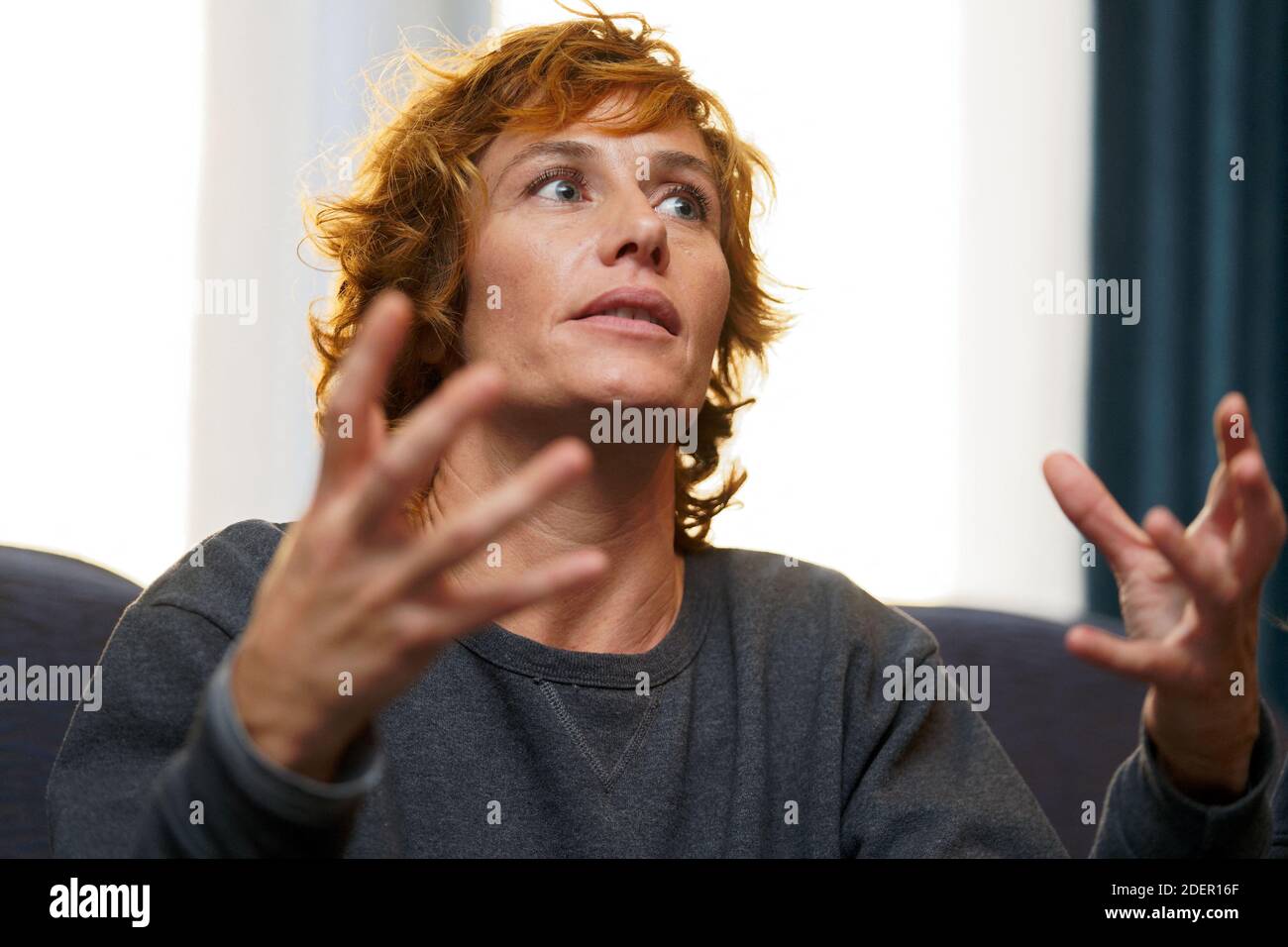 Actress Cecile De France attending the press conference for Un Monde Plus Grand premiere on October 17, 2019 in Lille, France. Photo Sylvain Lefevre/ABACAPRESS.COM Stock Photo