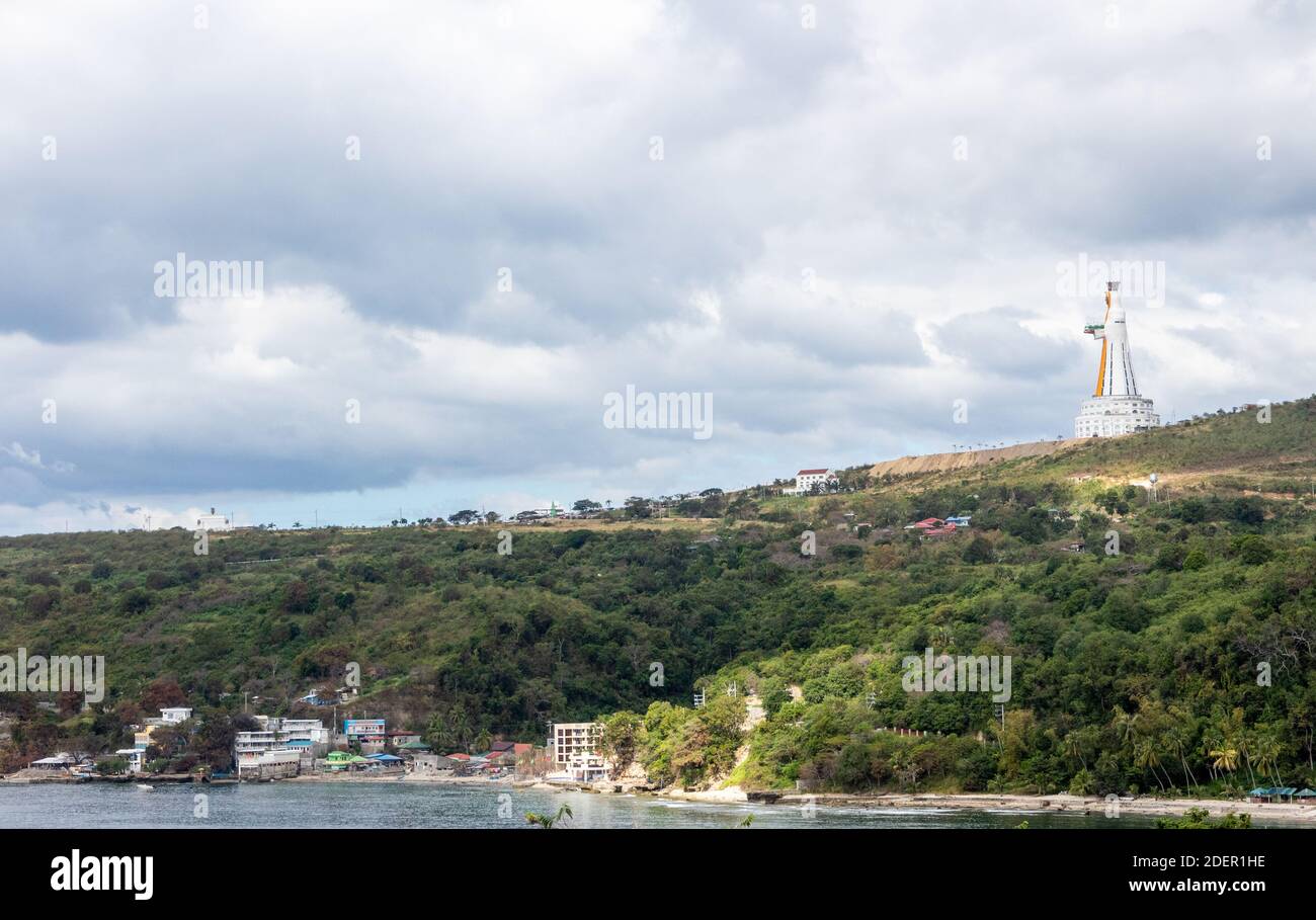 The giant Mary statue at the Montemaria pilgrimage center in Batangas