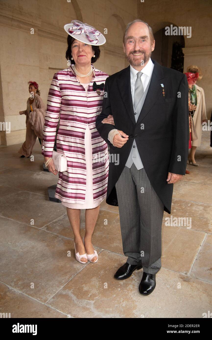 Archduke Rudolf of Austria and Archduchess Marie-Helene of Austria attend  the Royal Wedding of Prince Jean-Christophe Napoleon and Olympia Von  Arco-Zinneberg at Les Invalides on October 19, 2019 in Paris, France. Photo