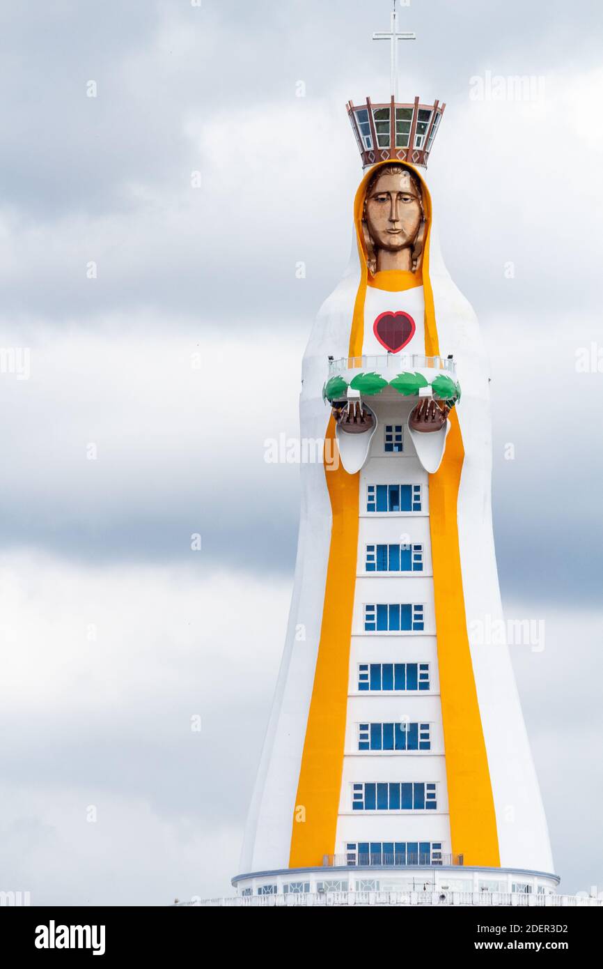 The giant Mary statue at the Montemaria pilgrimage center in Batangas