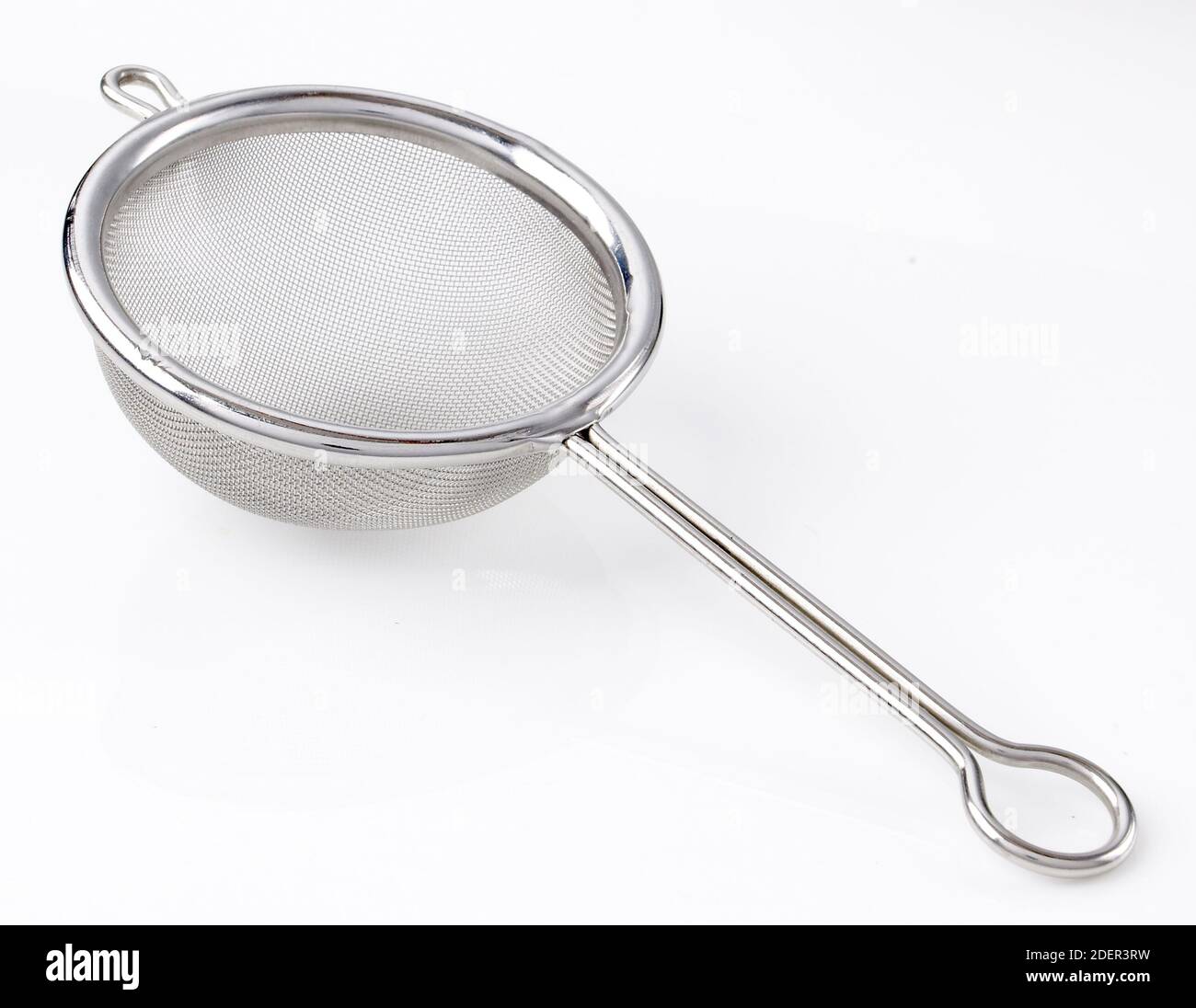 stainless steel strainer cooking Stock Photo