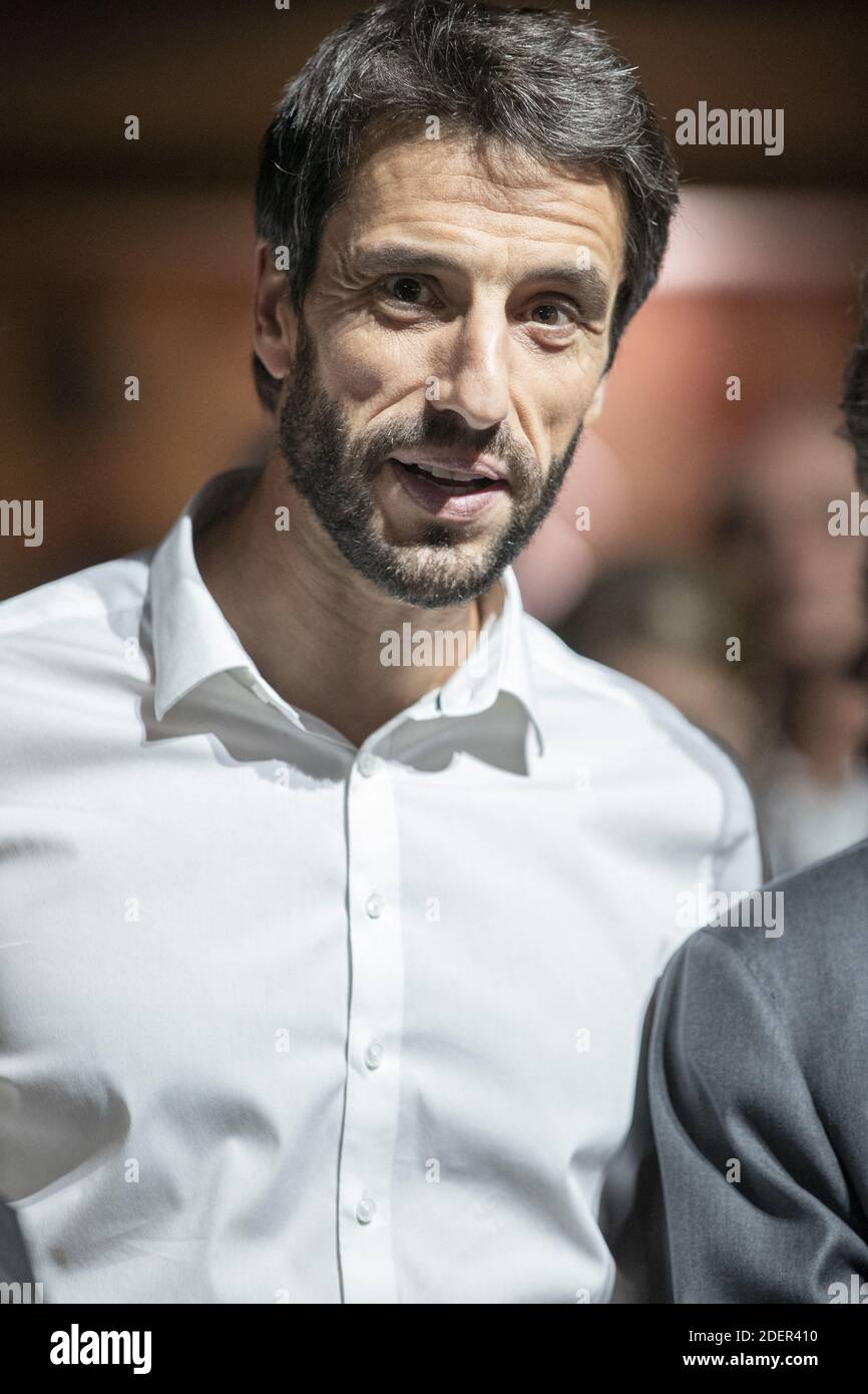 Tony Estanguet durin the Presenation in preview of the official logo of