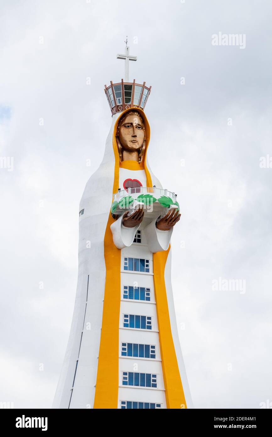 The giant Mary statue at the Montemaria pilgrimage center in Batangas