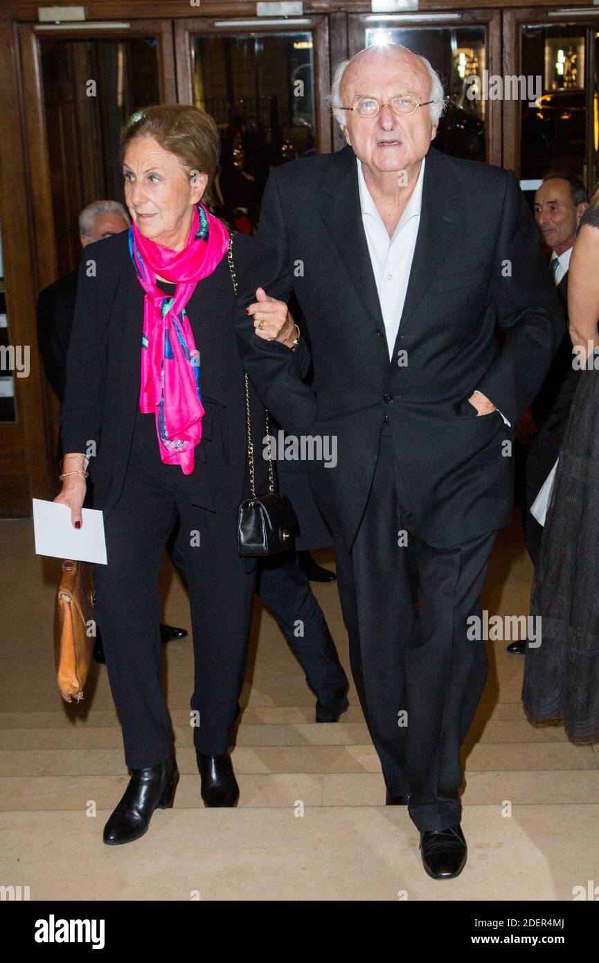 Vladimir Cosma and his wife during the 27th L'Espoir Gala of the Cancer