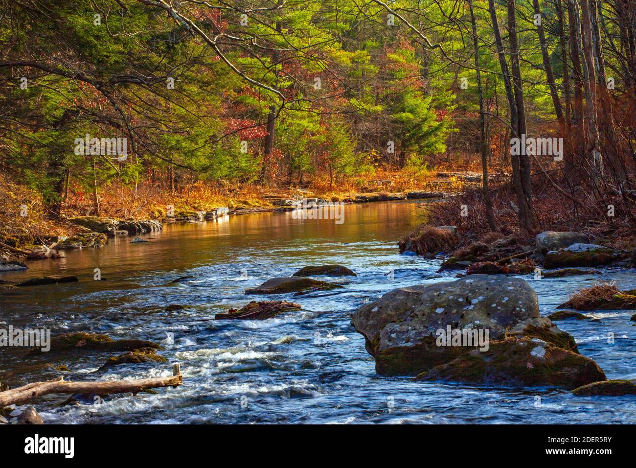 The Brodhead Creek a pristine cold water stream in Pennsylvania’s