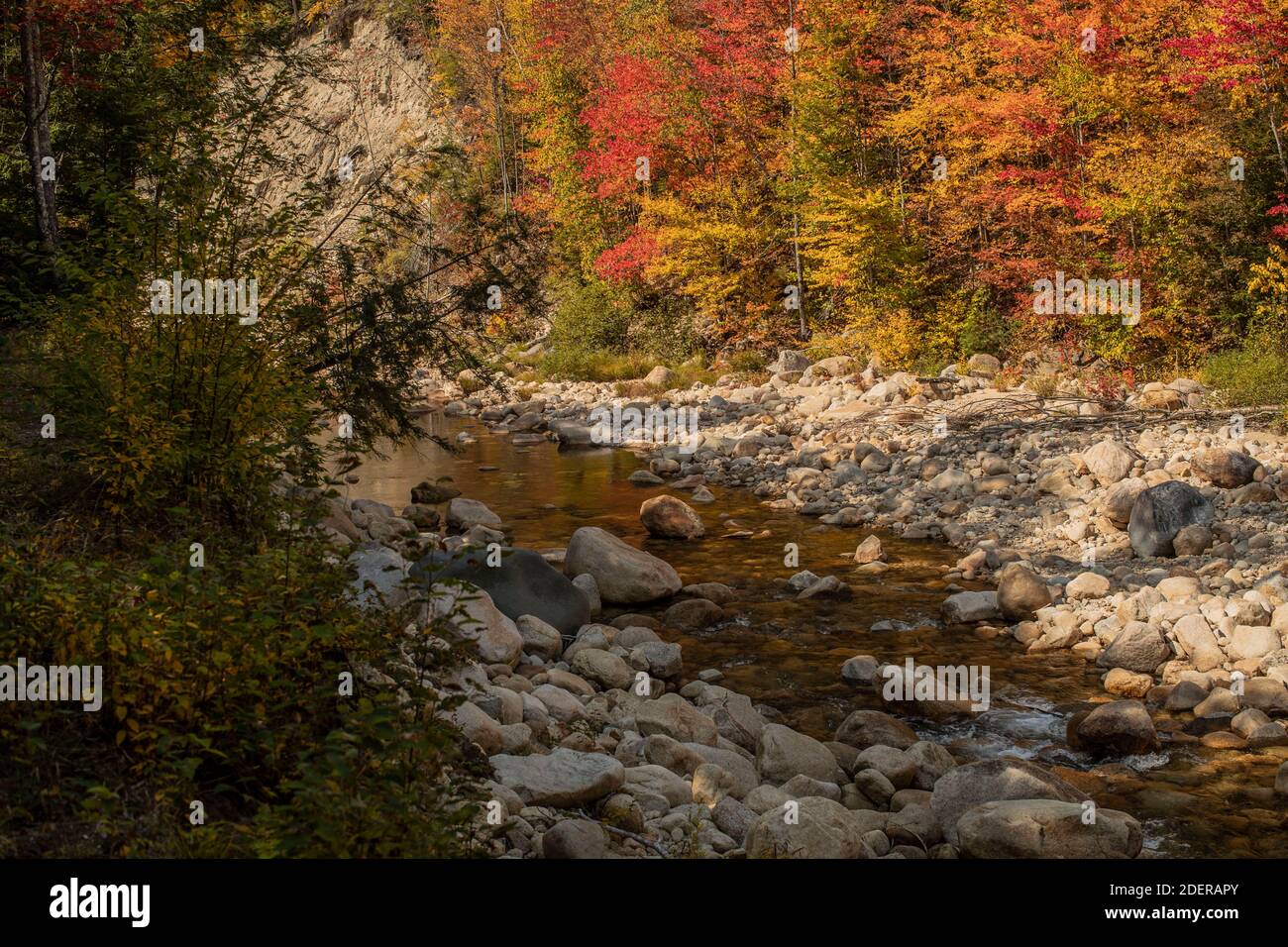 This river is 25.5 miles in length and runs along the Kancamagus Byway