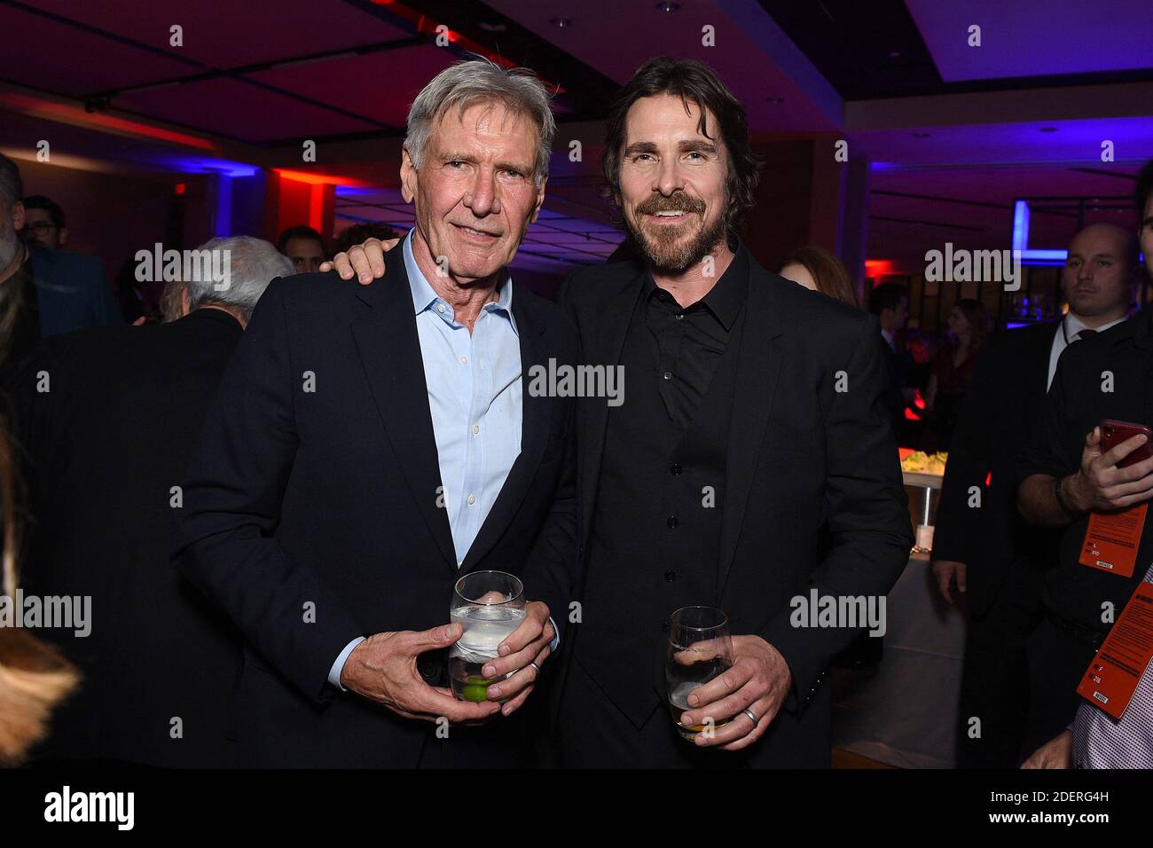 Harrison Ford and Christian Bale attend the premiere Of FOX’s 