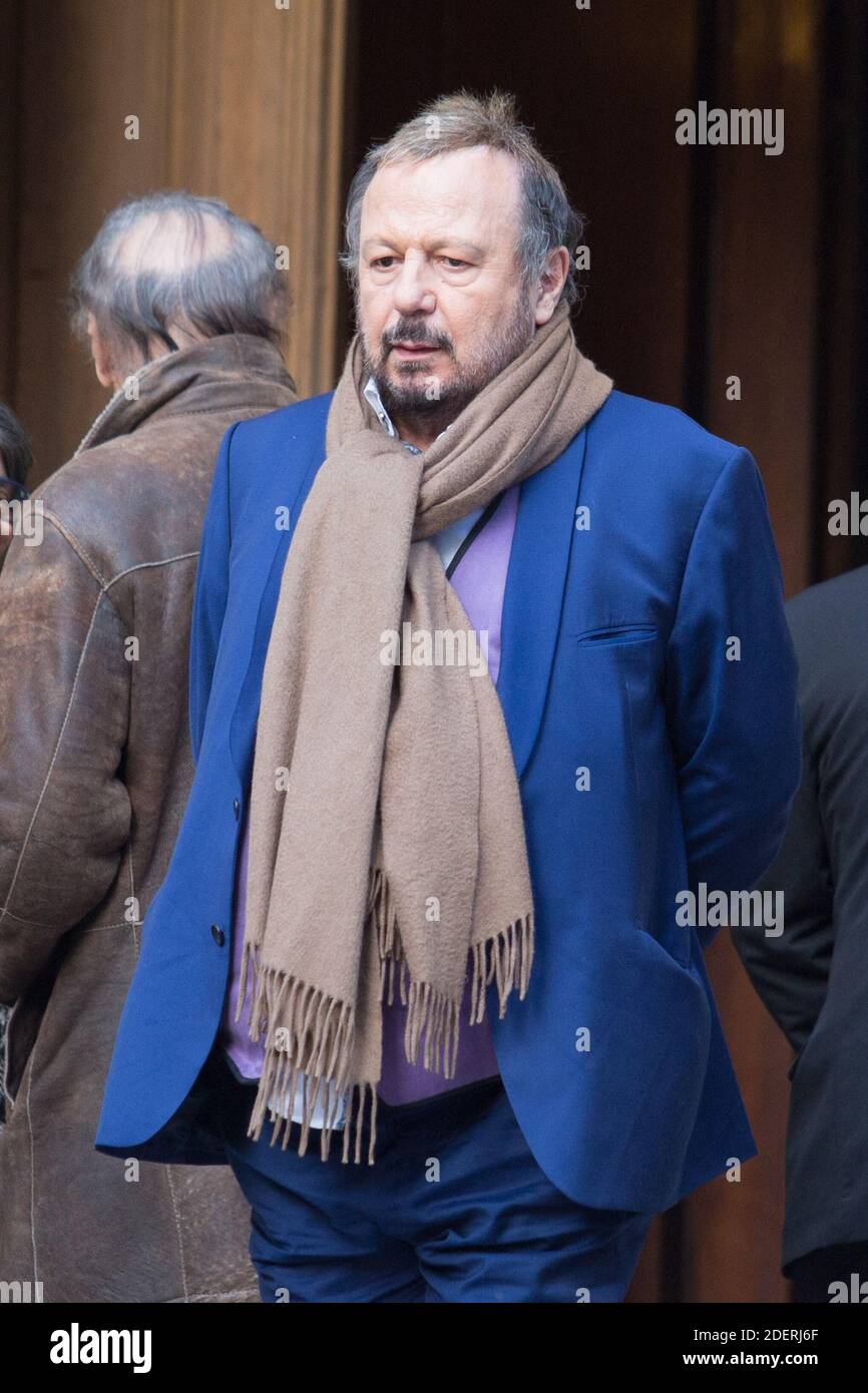 Henry-Jean Servat at the funeral ceremony of French actress Pascale Roberts  at Saint Roch church in Paris, France on November 8, 2019. In 1957, she  married Pierre Mondy but they divorced a