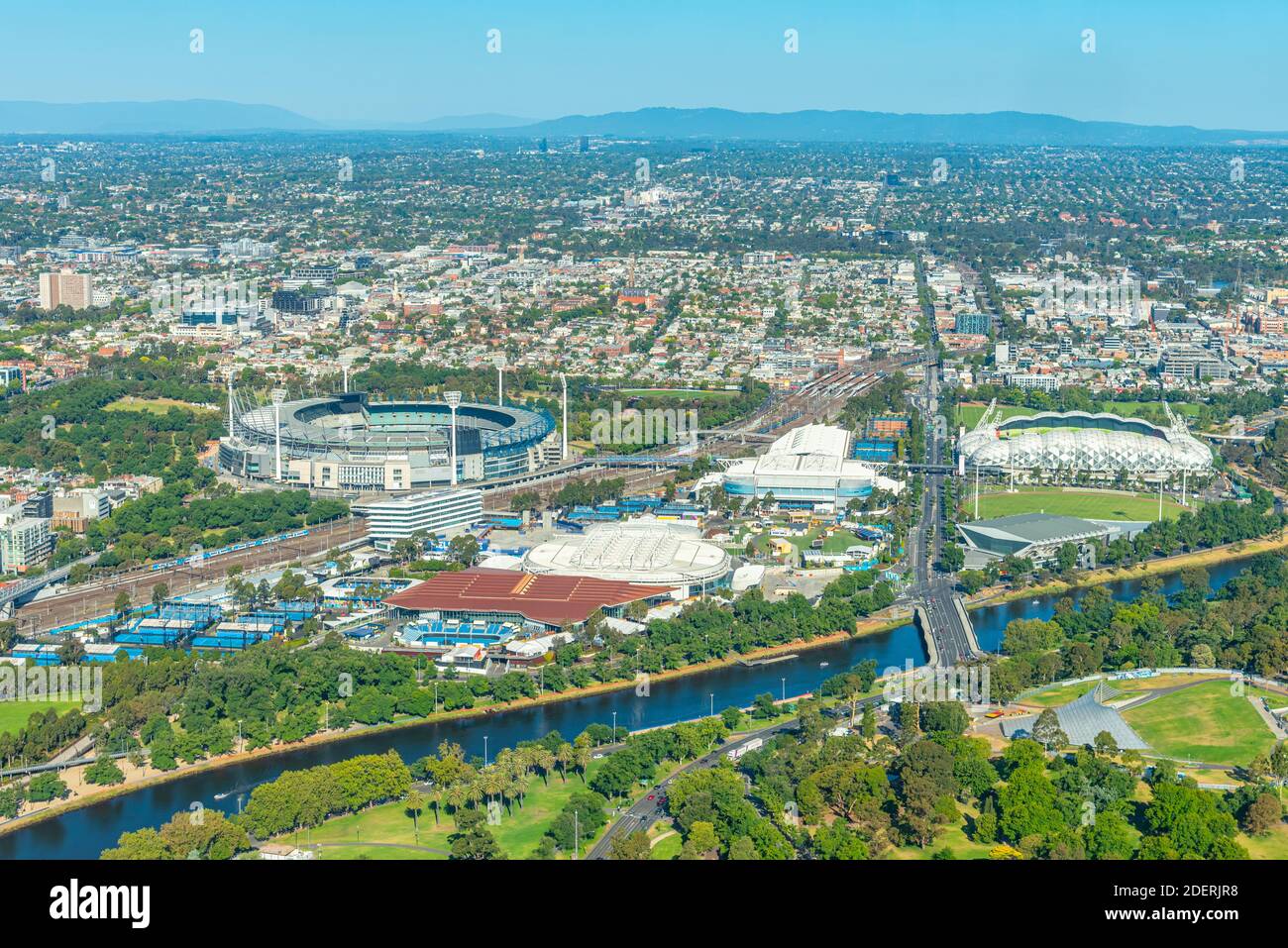 Melbourne cricket ground aerial hi-res stock photography and images - Alamy