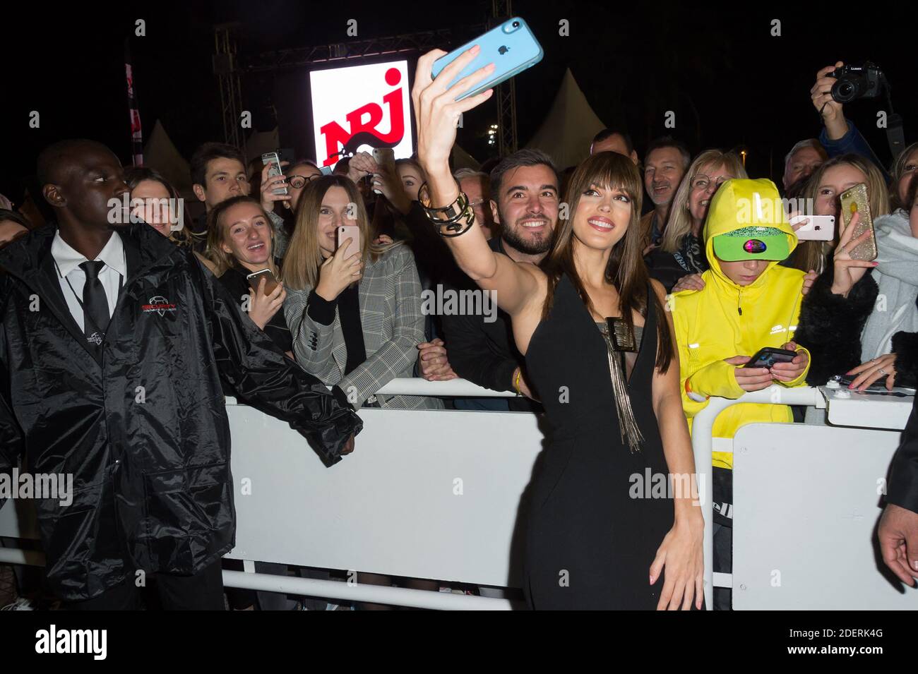 Iris Mittenaere arriving to the 21st NRJ Music Awards ceremony held at