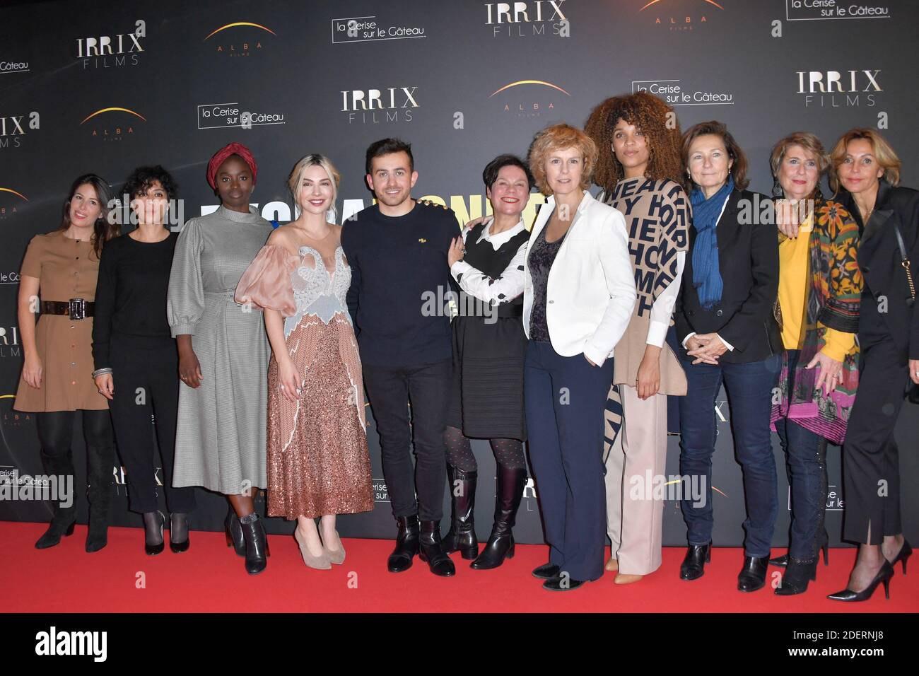 Nathalie Marchak Naidra Ayadi Aissa Maiga Alix Benezech Quentin Delcourt Isabelle Gibbal Hardy Anne Richard Stefi Celma Elisabeth Tanner Laurence Meunier And Marie Franceschini Attending The Pygmalionnes Premiere At The Forum Des