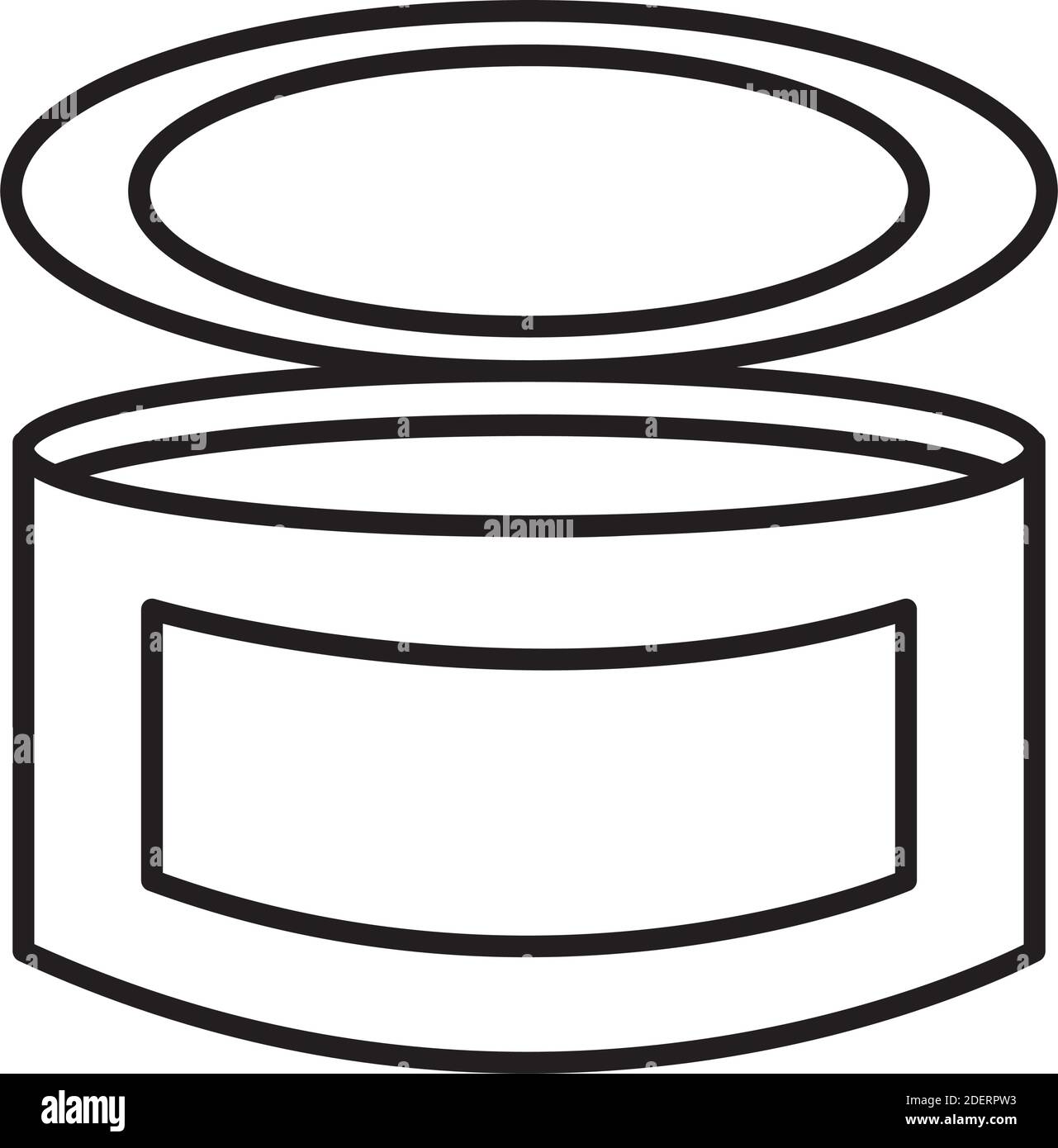canned food line style icon Stock Vector
