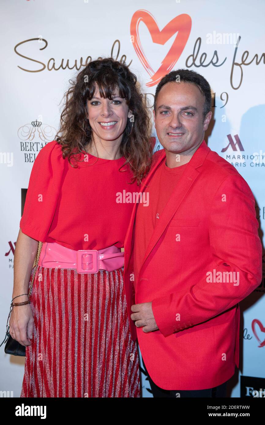 Magali Ripoll and Laurent Amar attending the Red Defile 2019 at the  Marriott Champs-Elysees Hotel in Paris, France on November 15, 2019. Photo  by Aurore Marechal/ABACAPRESS.COM Stock Photo - Alamy