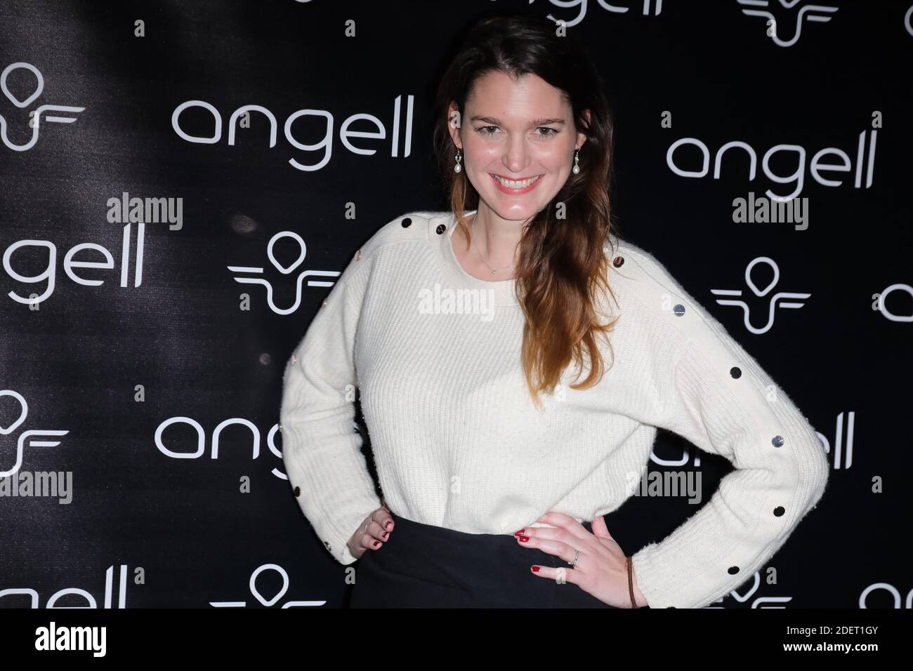 Louise Petitrenaud attending the Angell Launch Party at the Bridge in  Paris, France on November 19, 2019. Marc Simoncini presented Angell, his  new intelligent electric bike, designed by Ora Ito. Photo by