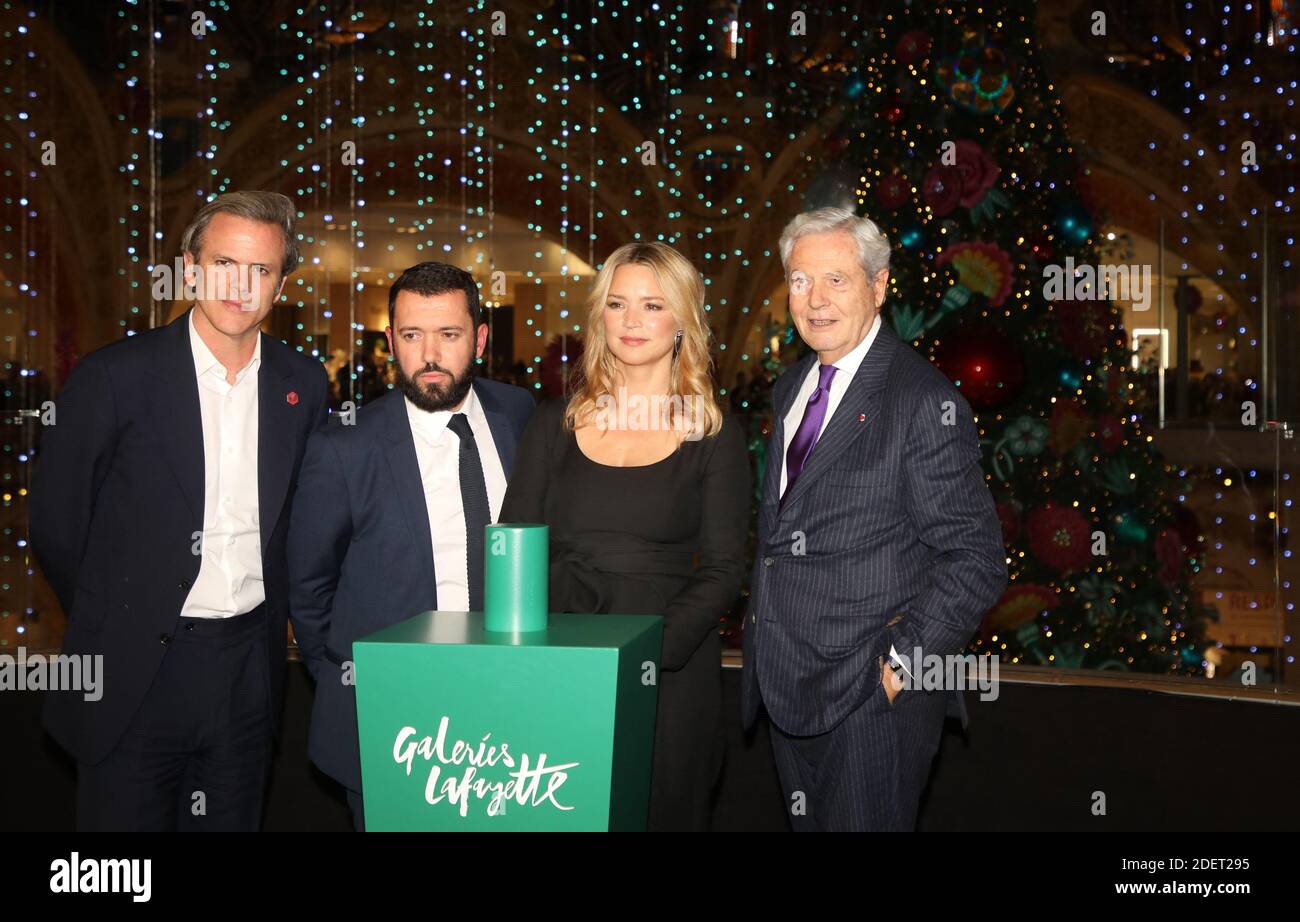 Guillaume Houze, Alexandre Liot, Virginie Efira and a guest attend "La