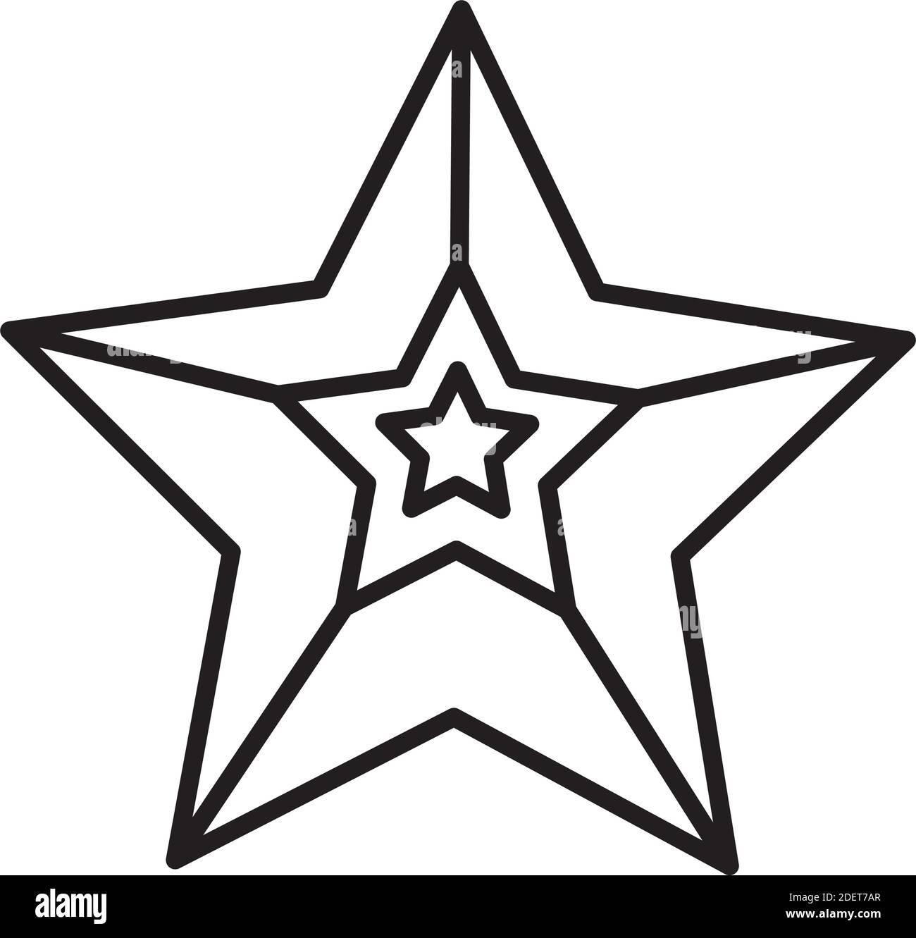 Star rising line icon Stock Vector Images - Alamy